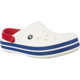 Crocs Crocband Weiß Blau Jean mehrfarbig