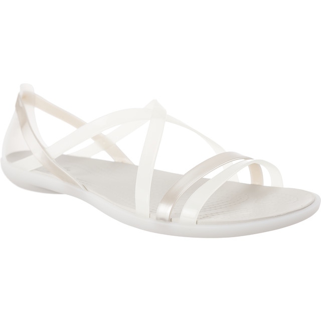 Crocs Isabella Riemchensandale Oyster Pearl White weiß