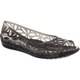 Crocs Isabella Jelly II Flat Black Schwarz