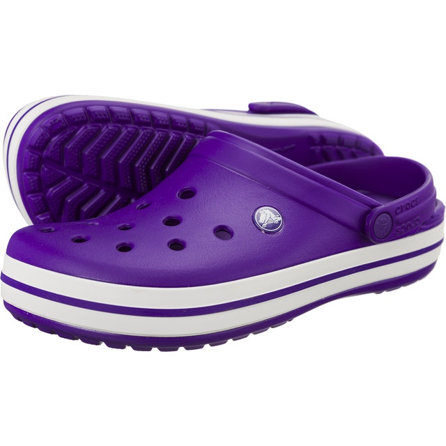 Crocs Crocband Ultraviolett Weiß mehrfarbig