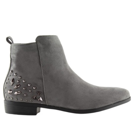 Graue Jodhpurstiefel MB188-112 Grau