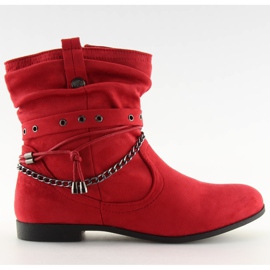 Stiefel rote Schärpen 3767 Rot