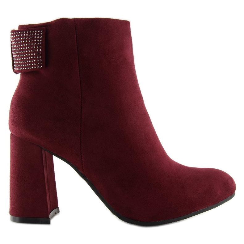 Stiefel mit hohem Absatz Z199 Burgund burgundy rot