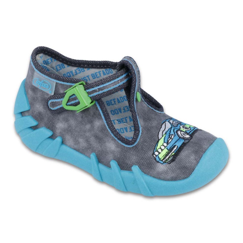 Befado Kinderschuhe 110P344 blau grau