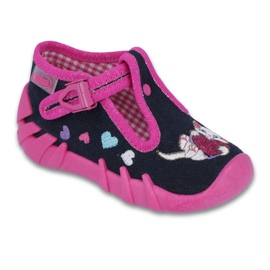 Befado Kinderschuhe 110P336 rosa marineblau