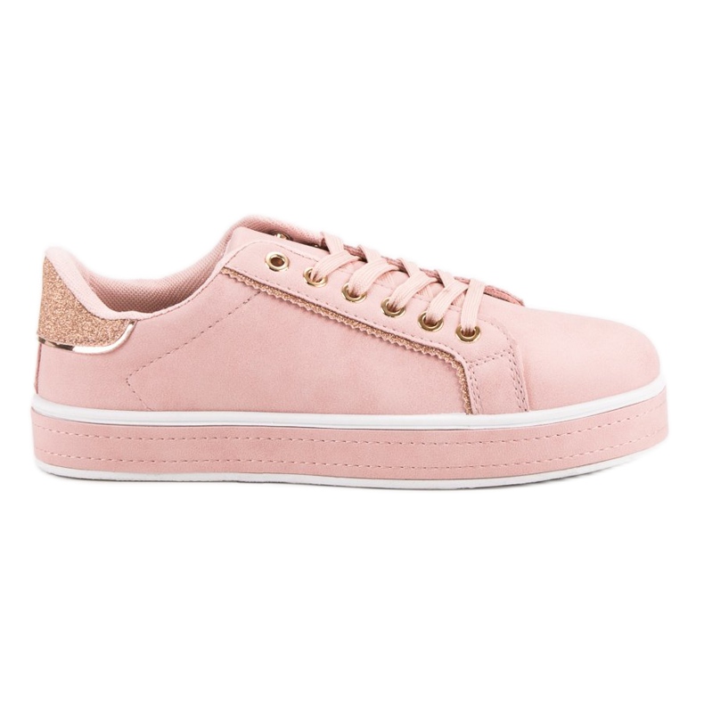 Bequeme Sportschuhe gelb rosa