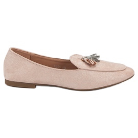 Small Swan Glitzer-Loafer rosa