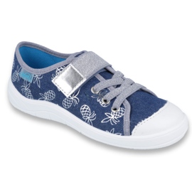 Befado Kinderschuhe 251Y125 blau grau