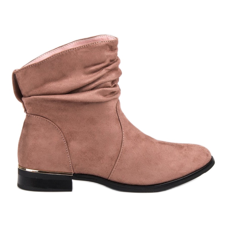 SDS Stiefel aus gepudertem Wildleder rosa