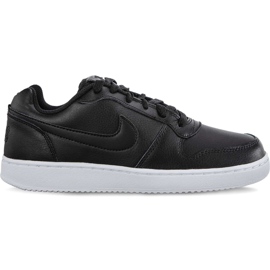 Nike Wmns Ebernon Low 001 Schwarz Schwarz Weiß