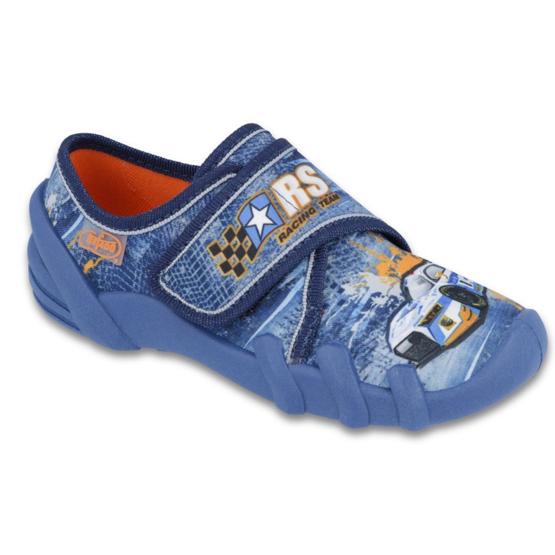 Befado Kinderschuhe 273Y252 blau orange