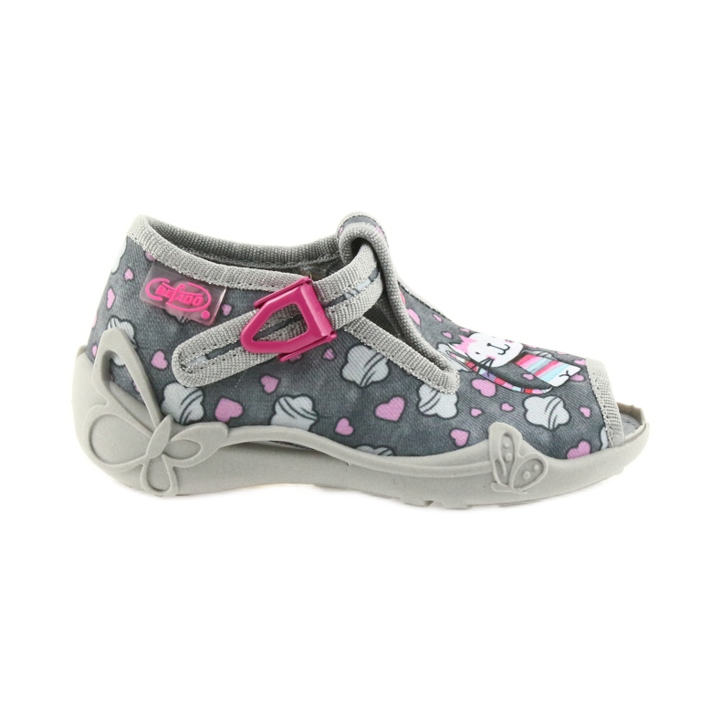 Befado rosa Kinderschuhe 213P107 grau