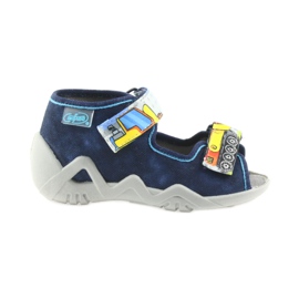 Befado Hausschuhe Sandalen Kinderschuhe 250P077 marineblau