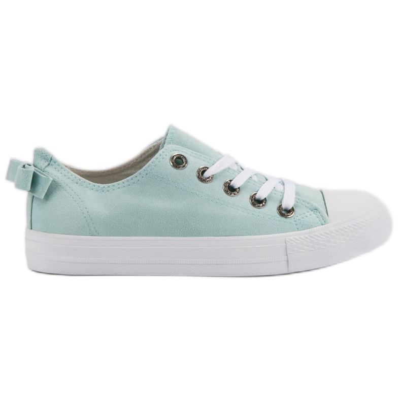 Mint niedrige Sneakers grün