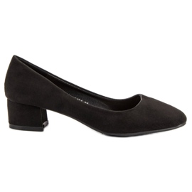 Queentina Pumps mit flachem Absatz schwarz