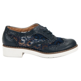 Fama Schnürschuhe blau