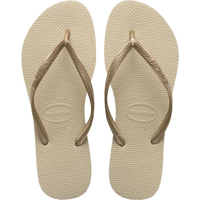 Havaianas Schlank Sand Grau Hellgolden