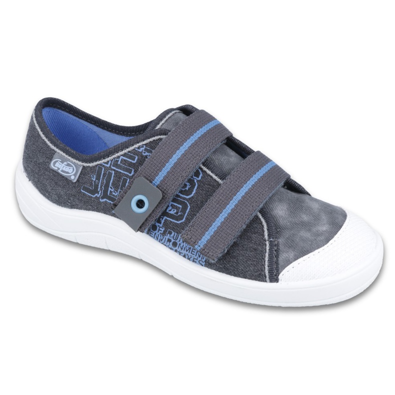 Befado Kinderschuhe 672Y065 blau grau