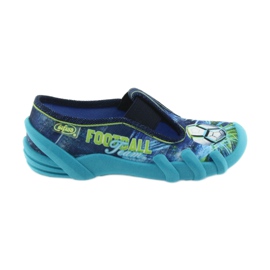 Befado Kinderschuhe Hausschuhe 290X180 blau grün marineblau