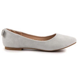 Vinceza Bequeme Ballerinas grau