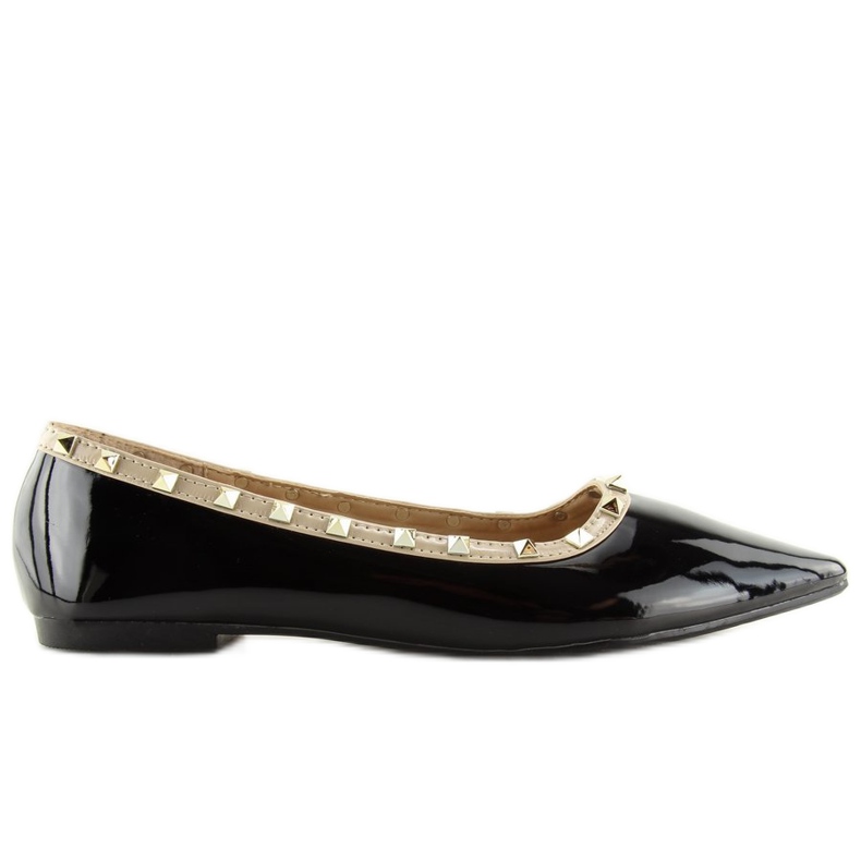 Schwarze Ballerinas 127-16 Schwarz