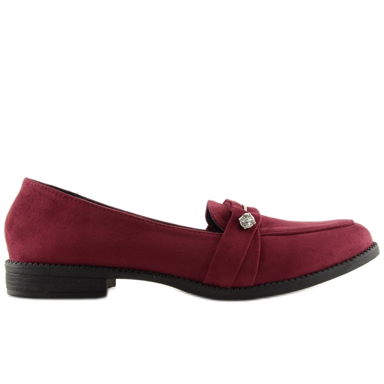 Burgunder-Loafer für Damen 3117 Rot