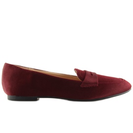 Burgunder-Loafer für Damen 3109 Rot