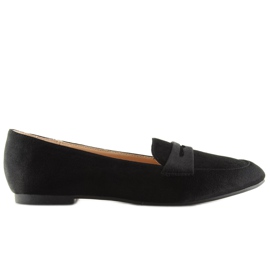 Schwarze Damen-Loafer 3109 Black