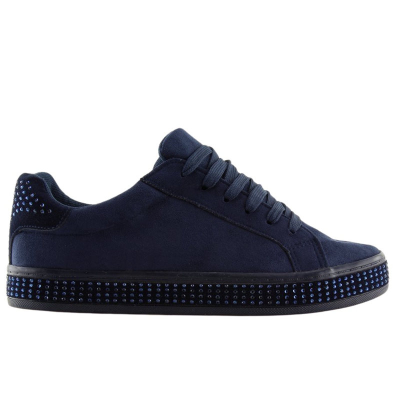 Sneakers mit Steinen BS098 Blau navy blau