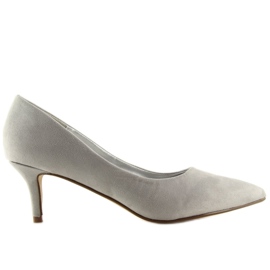 Pumps auf niedrigem Absatz grau P-6377 Grey