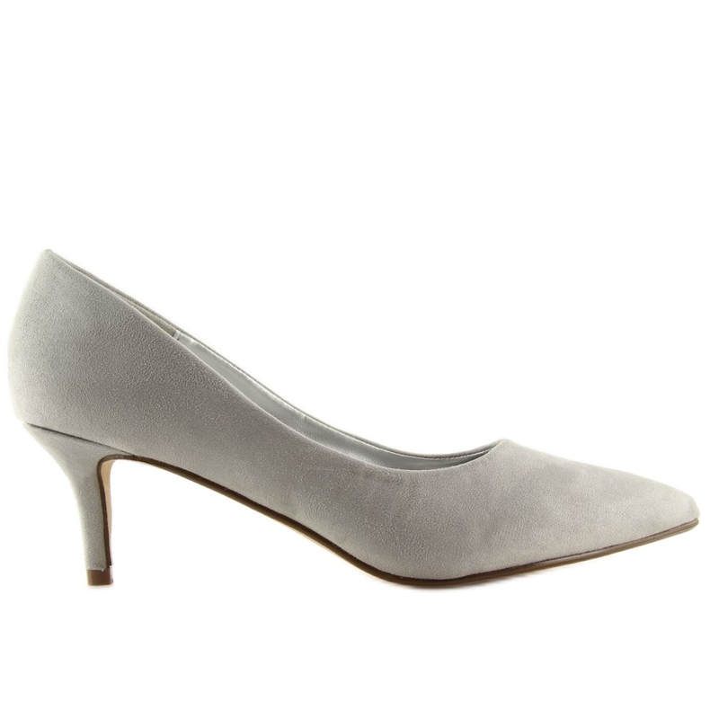Pumps auf niedrigem Absatz grau P-6377 Grey