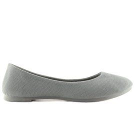 Graue Damen Ballerinas JX1018 Grau