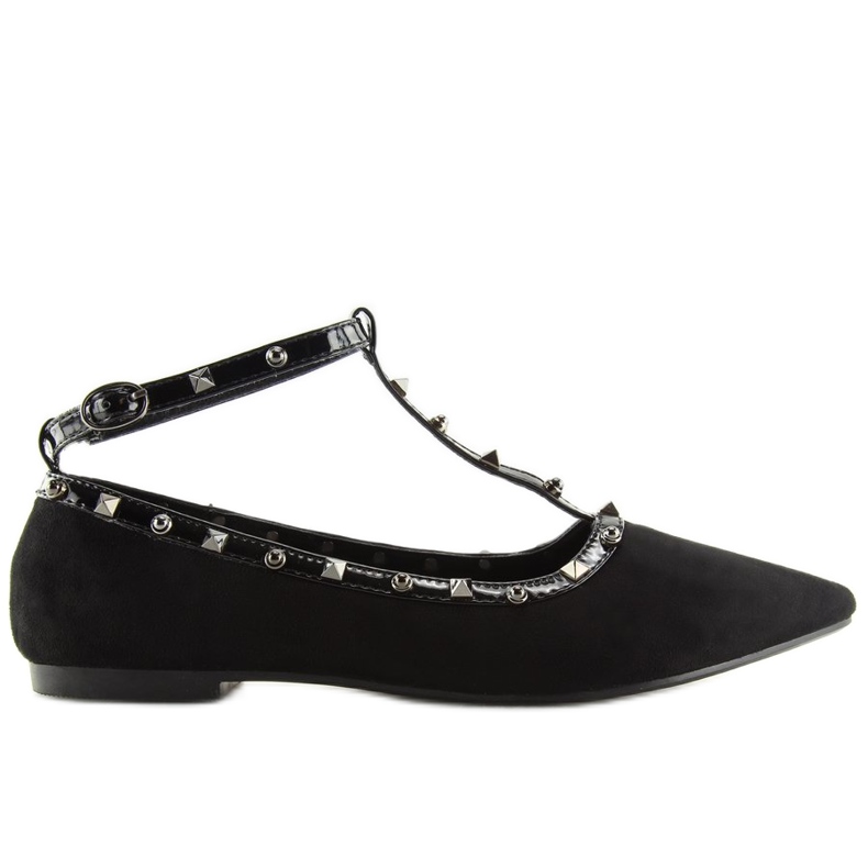 Schwarze Ballerinas 127-13 Schwarz