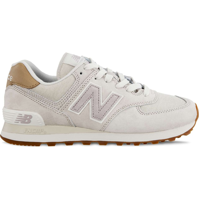 New Balance Wl574lcc Light Cliff Grey mit hellem Kaschmir braun mehrfarbig