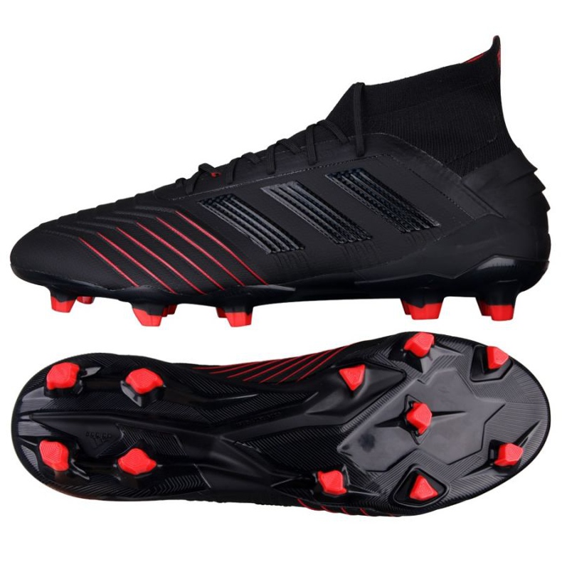 Adidas Predator 19.1 Fg M BC0551 Fußballschuhe schwarz schwarz