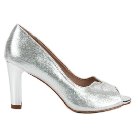 Offene VINCEZA Pumps grau