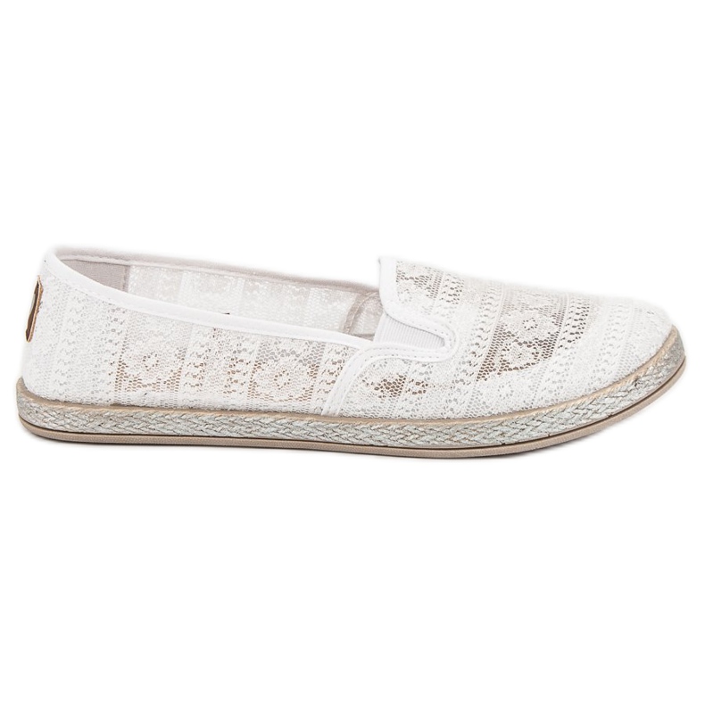 MCKEYLOR Slipper aus Spitze weiß