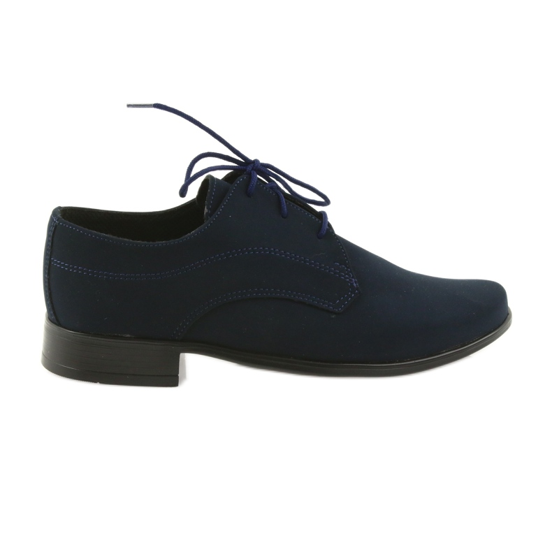 Miko Kinderhalbschuhe, Erstkommunionschuhe aus Wildleder navy blau