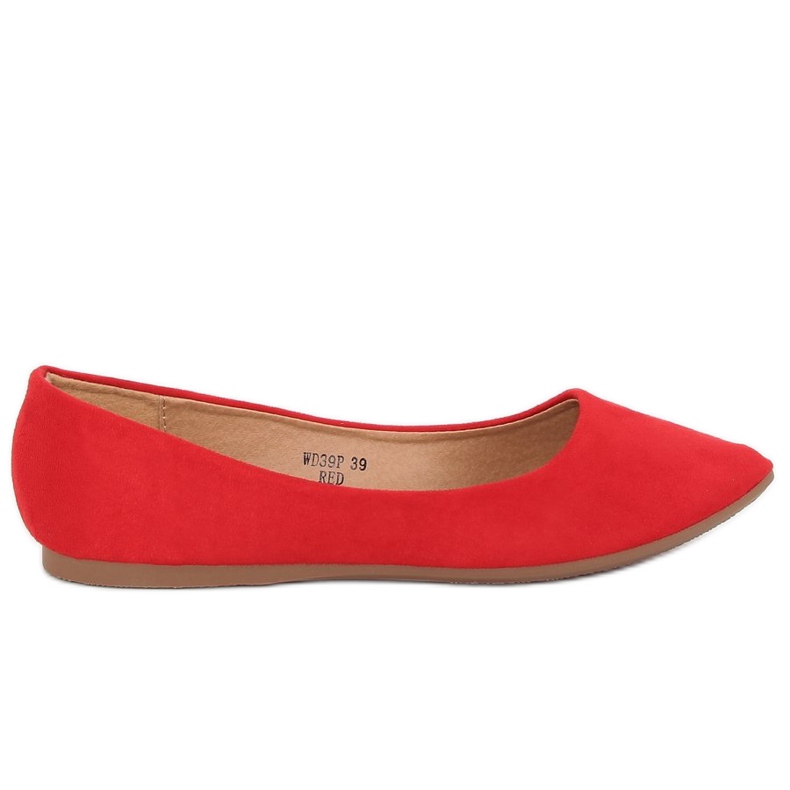 Ballerinas mandelrote Zehen WD39P Rot