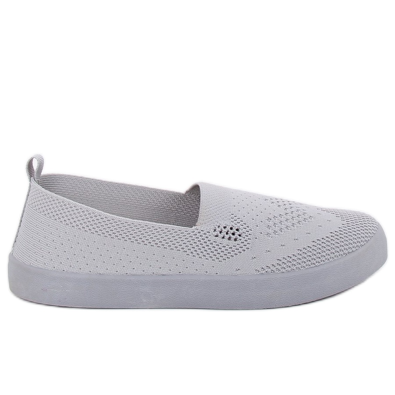 Graue durchbrochene Turnschuhe JX63P Grau