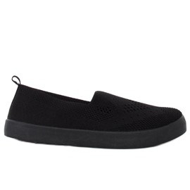 Schwarze durchbrochene Turnschuhe JX63P Schwarz