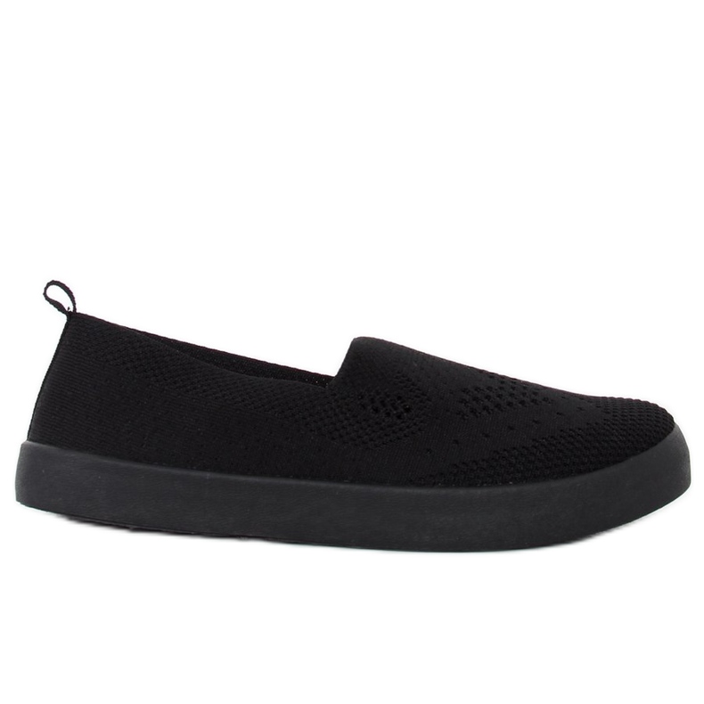 Schwarze durchbrochene Turnschuhe JX63P Schwarz