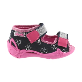 Befado Kinderschuhe 242P089 rosa marineblau