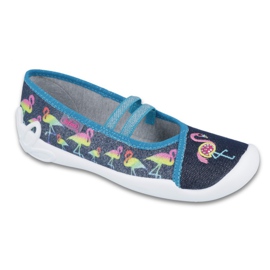 Befado Kinderschuhe 116Y251 blau rosa marineblau