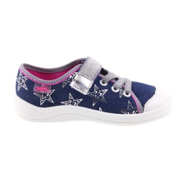 Befado Kinderschuhe Hausschuhe Turnschuhe 251X113 grau rosa marineblau