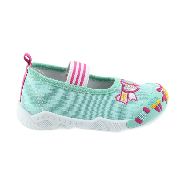 American Club grüne Kinder-Sneaker mit Gummizug 21/19