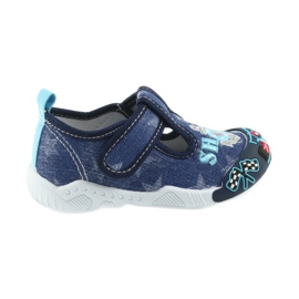 American Club marineblaue Kindersneaker mit Klettverschluss 26/19