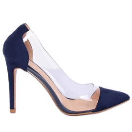 Marineblau transparente Pins 9003-56 Navy navy blau