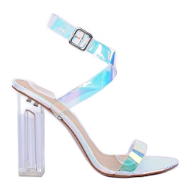 Benzinsandalen 17-26B Silber grau