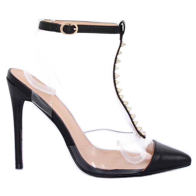 Pumps auf einem schwarzen transparenten KK06 Black